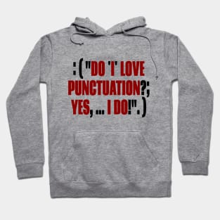 Funny Punctuation Grammar Hoodie